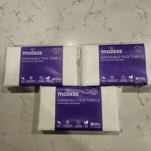 Modess Disposable Face Towel - Soft Premium Cloth Multi-Pack (3 Pack)